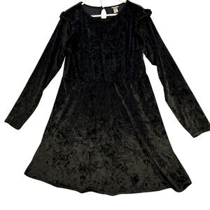 mossimo black lace dress Mossimo Lace Dress Womens Smart Black Sleeveless A Line Fit Flare Casual  Party
